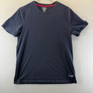 Chaps Mens Sleepwear T-Shirt Navy Blue Short Sleeve Crew Neck Cotton Blend M